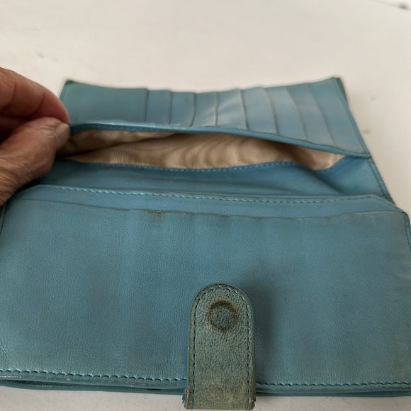 Bottega Veneta Woven Blue Leather Wallet - Picture 4 of 8